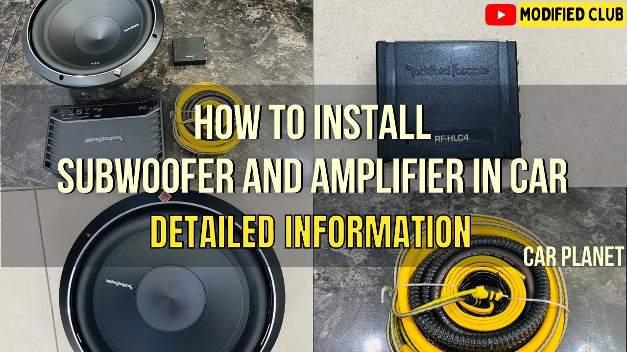 How to Install Music System in Car | Installing Car Subwoofer and Amplifier in Car | Modified Club