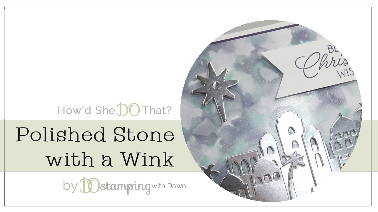 Polished Stone with a Wink by DOstamping