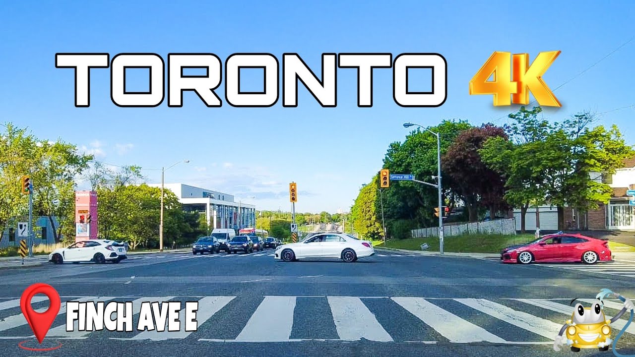 Driving in Toronto Canada 4K | Finch Ave East | Petro Canada Car wash