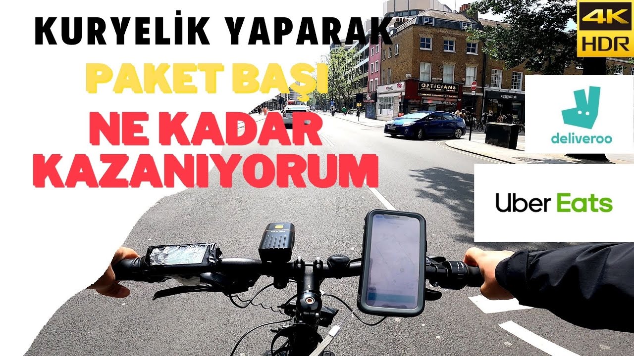 DELİVEROO VE UBEREATS İLE NE KADAR PARA KAZANIYORUM | İNGİLTERE'DE KURYELİK #Deliveroo #UberEats
