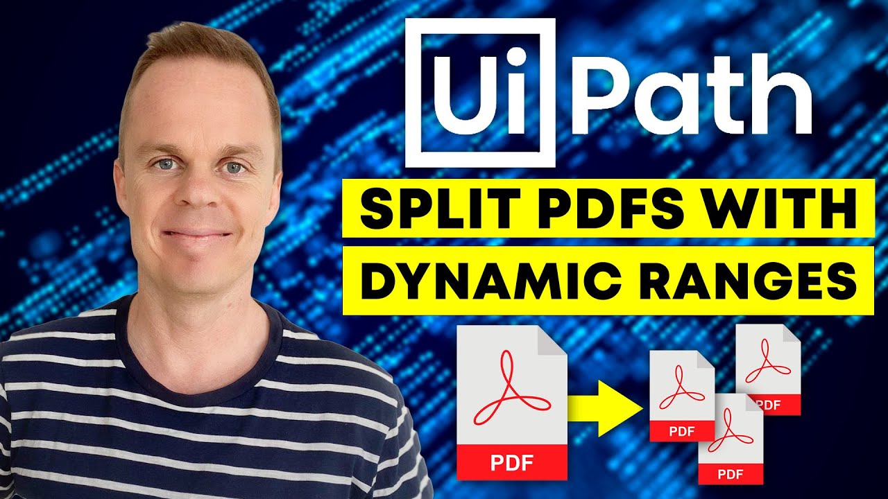 Как разделить PDF-файлы с динамическими диапазонами в UiPath