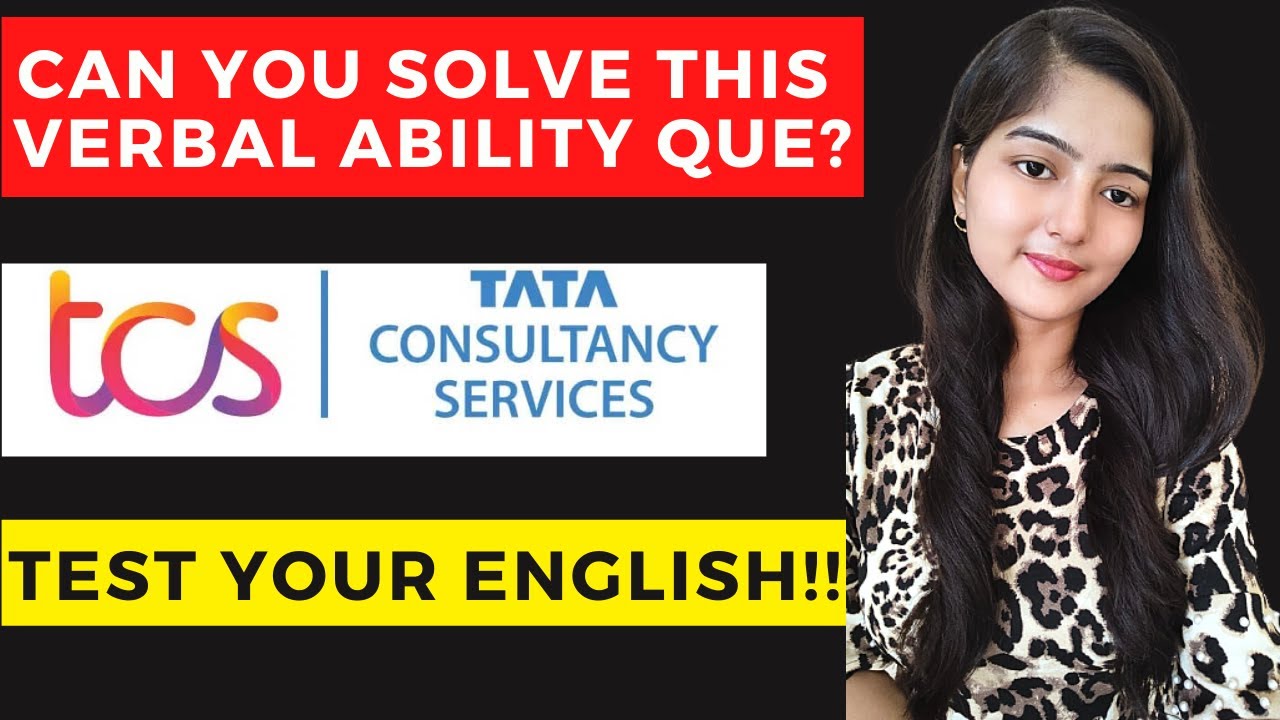 TCS NQT Verbal Ability | Can you Solve this Verbal Ability Question ?? | TCS NQT 2020| 2021 | 2022
