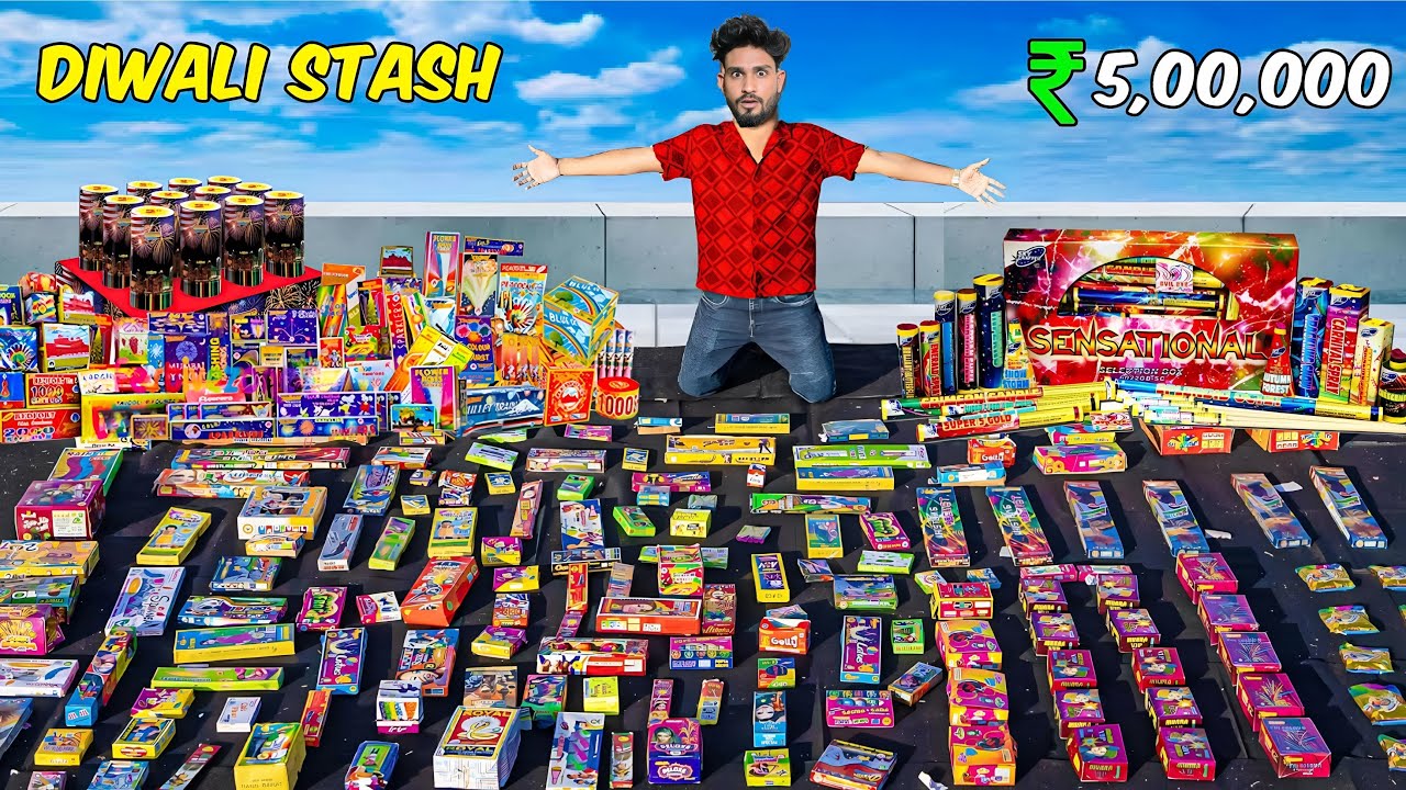 Biggest Diwali Firecrackers Stash 💥| Full Collection Reveal 
