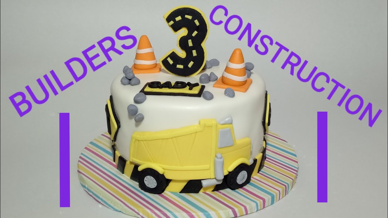 Making a simple construction/builders theme cake @ArtCakes