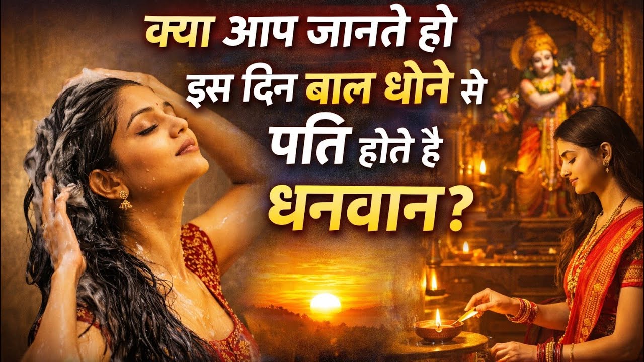 क्या आप जानते हो इस दिन बाल धोने से पति होते हैं धनवान सिर्फ महिलाएं ही सुने #vastu #astrology 