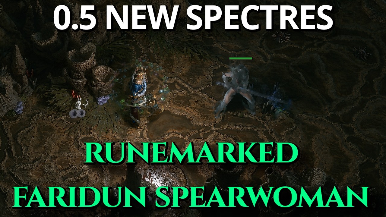 POE2 0.5 NEW Spectre Variant - Runemarked Faridun Spearwoman in T15 Endgame