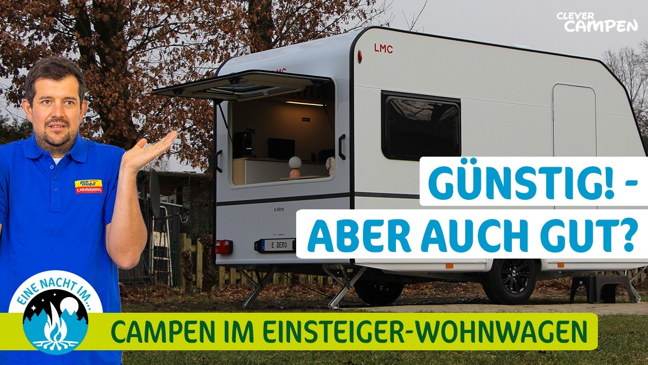 LMC Edero 400 C und 350 D -Wintercamping im Einsteigerwohnwagen - Keine feste Heizung, kein Bad