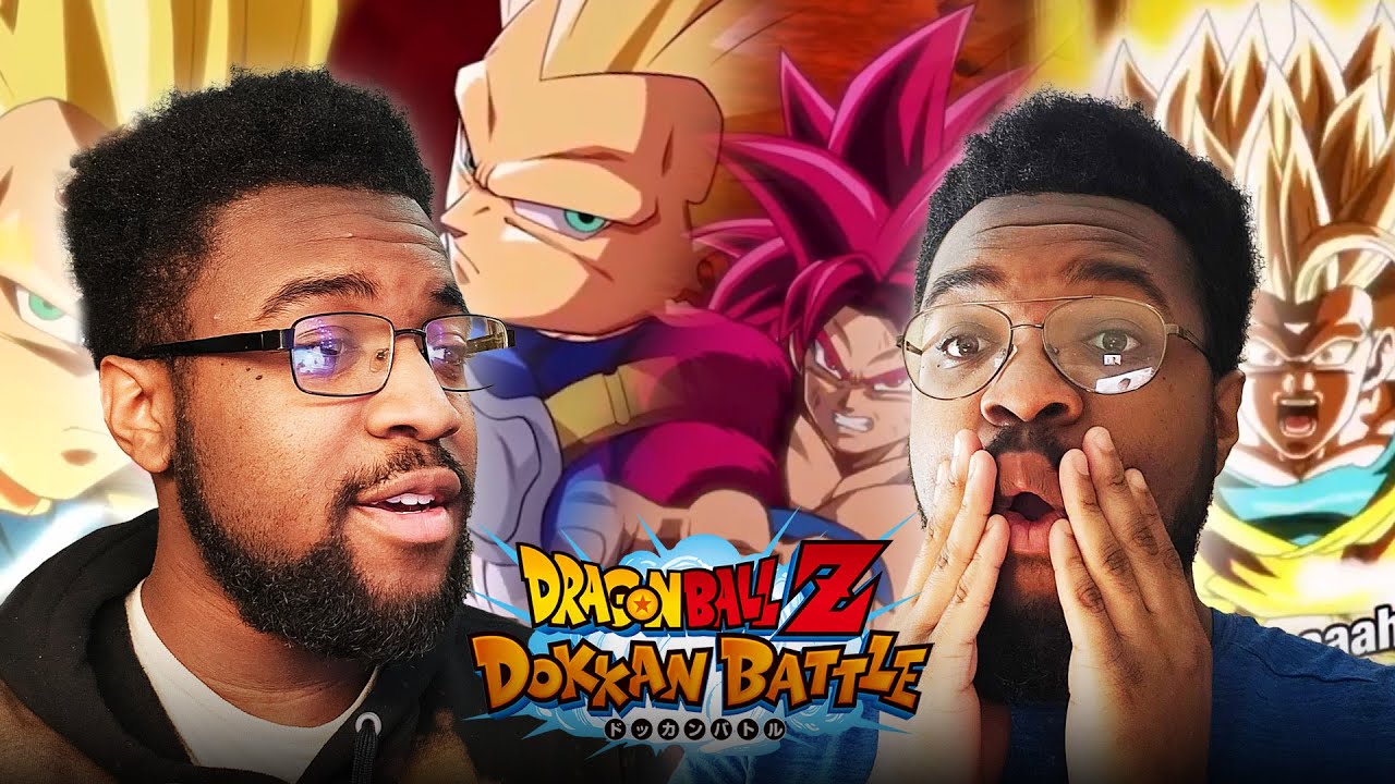 LR SSJ4 DAIMA GOKU & LR SSJ3 DAIMA VEGETA SUPER ATTACK REACTIONS! (Dokkan Battle)