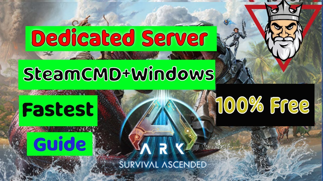 Ark Survival Ascended - Dedicated Server Setup Using SteamCMD on Windows
