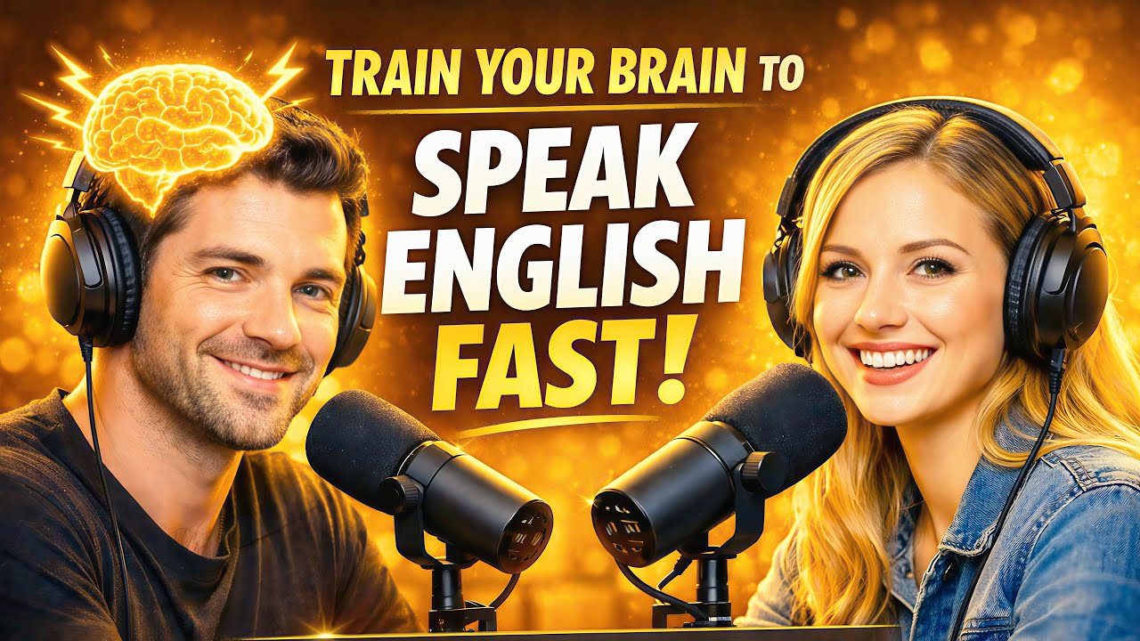 Train Your Brain to Speak English Fast | Easy Conversation Podcast