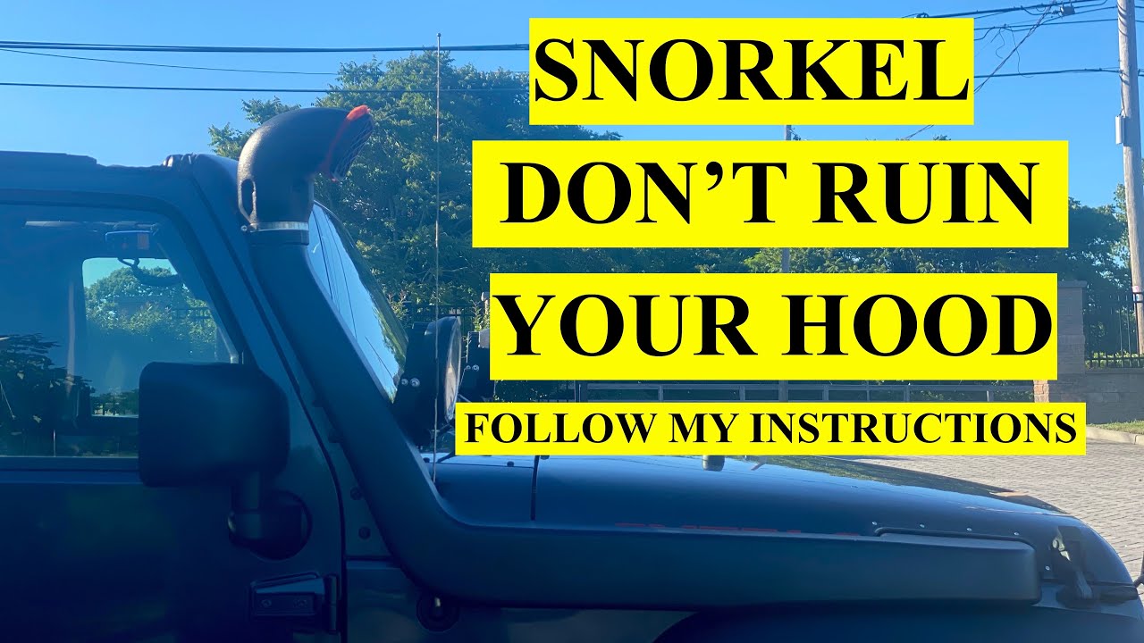 RedRock Snorkel Review &  Install on Jeep Wrangler JK 2007-2011 - Follow My Instruction
