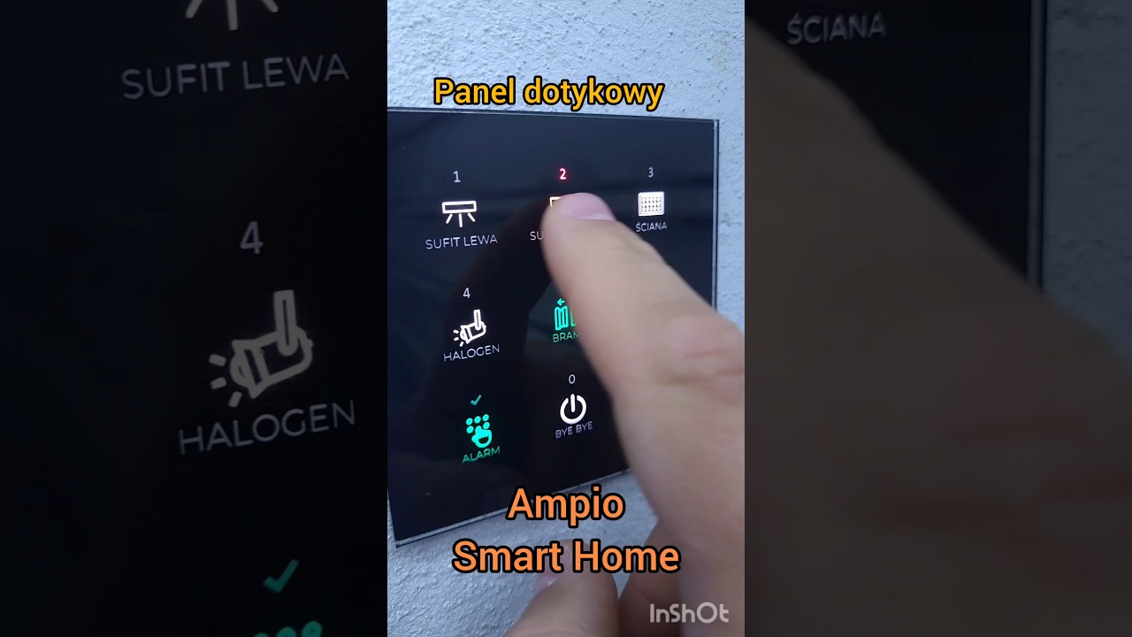 Inteligentny Dom Ampio - Funkcje panelu dotykowego M-DOT-9 #ampio #smarthome
