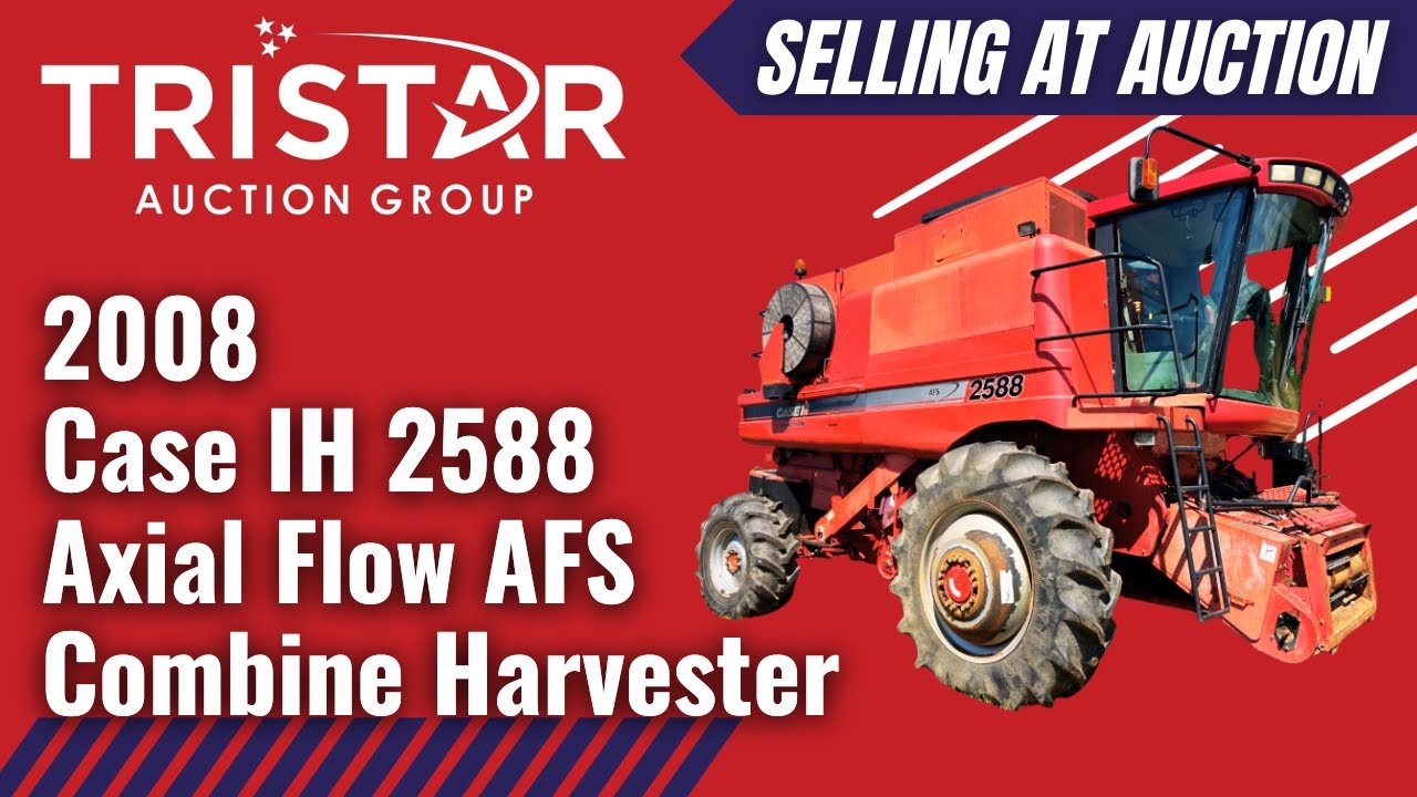 2008 Case IH 2588 Axial Flow AFS Combine Harvester (9501) - Selling at auction