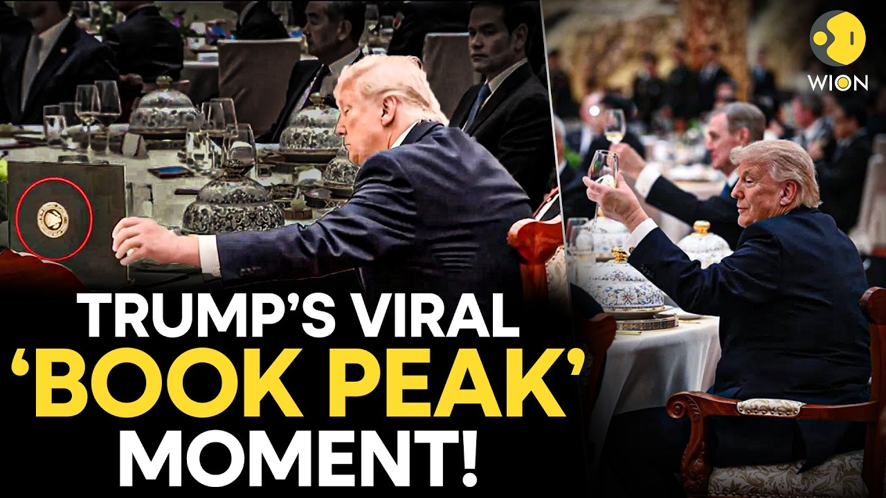 Trump-Xi Summit: Trump Mocked After Peeking Into Book During Viral Moment | WION ORIGINALS