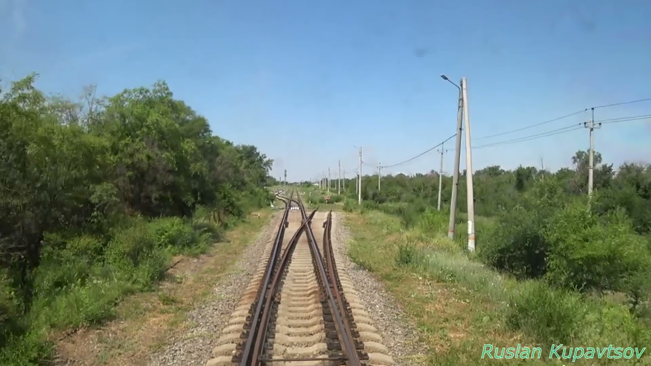 Поездка на поезде Саратов-Имеретинский Курорт из Морозовска в Сальск. Часть 1. Едем до Волгодонска.