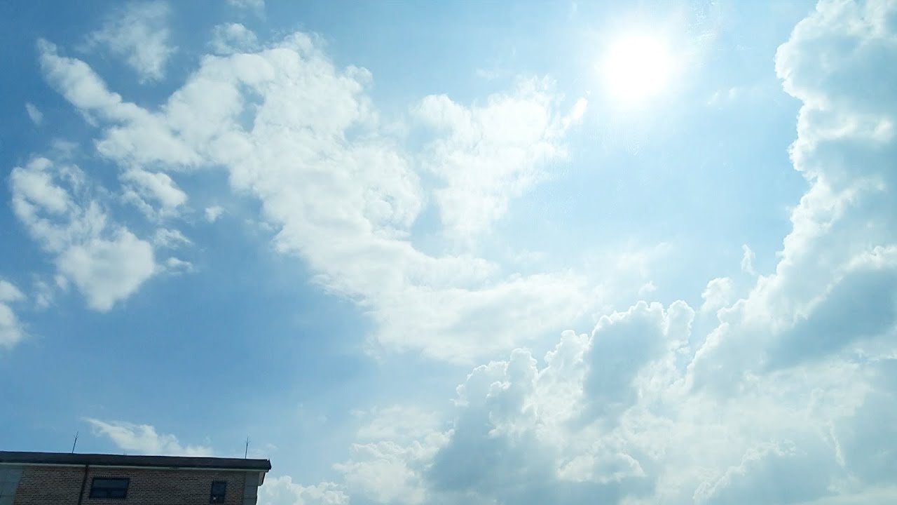 sky Effect background video beautiful Clouds Moving Time lapse footage HD