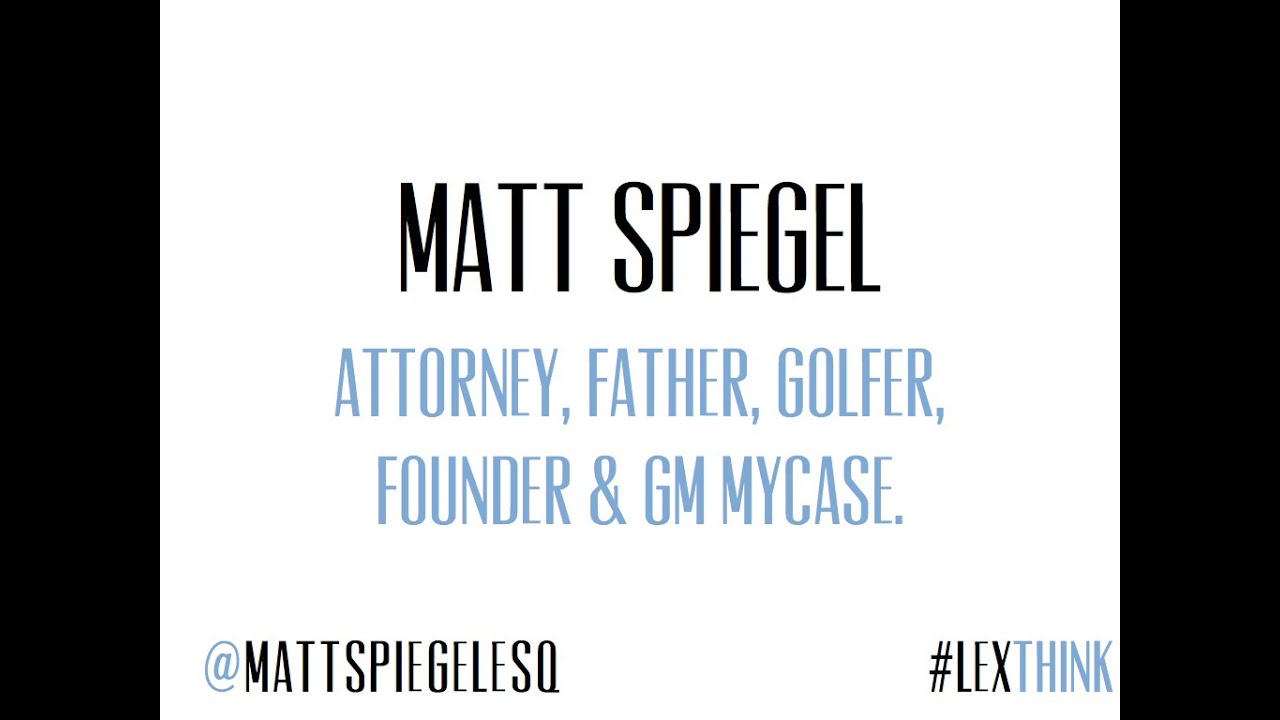 Matt Spiegel - You Are Not Irrelevant