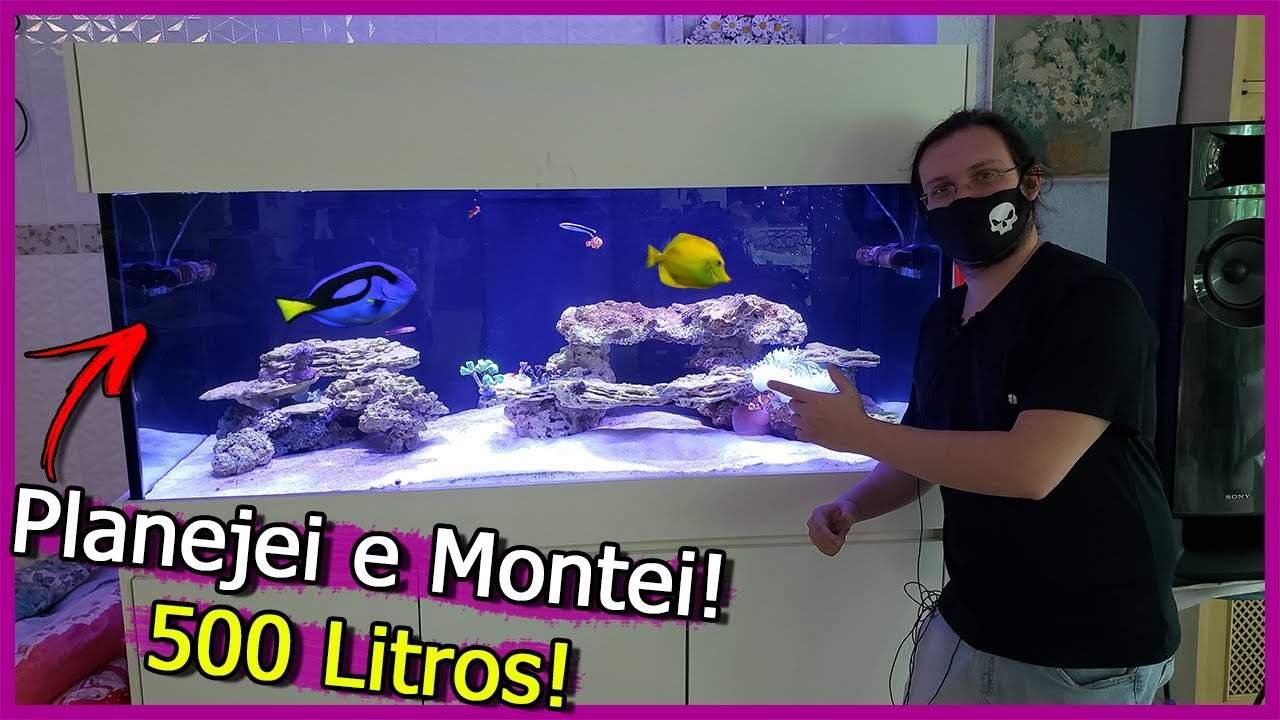 Planejei e Montei um Aquário de 500 LITROS para o Inscrito RAFAEL!