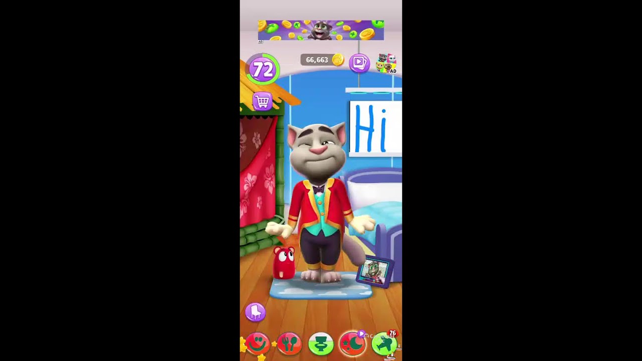 My talking tom fun dancing #shorts #live #trending #viraltom #funnycat #satisfying