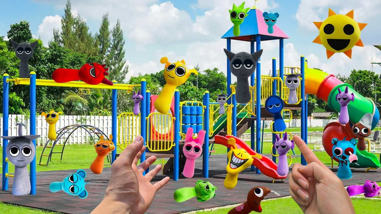 Found Sprunki in the playground turned into a hilarious teddy bear adventure