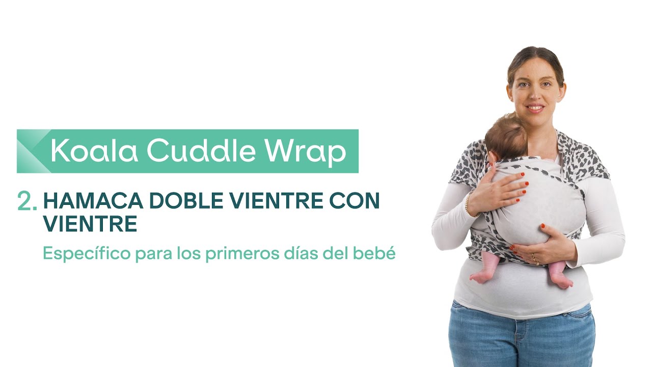 🇪🇸 Tutorial Koala Cuddle Wrap – 2. Anudado Doble Hamaca Vientre con Vientre