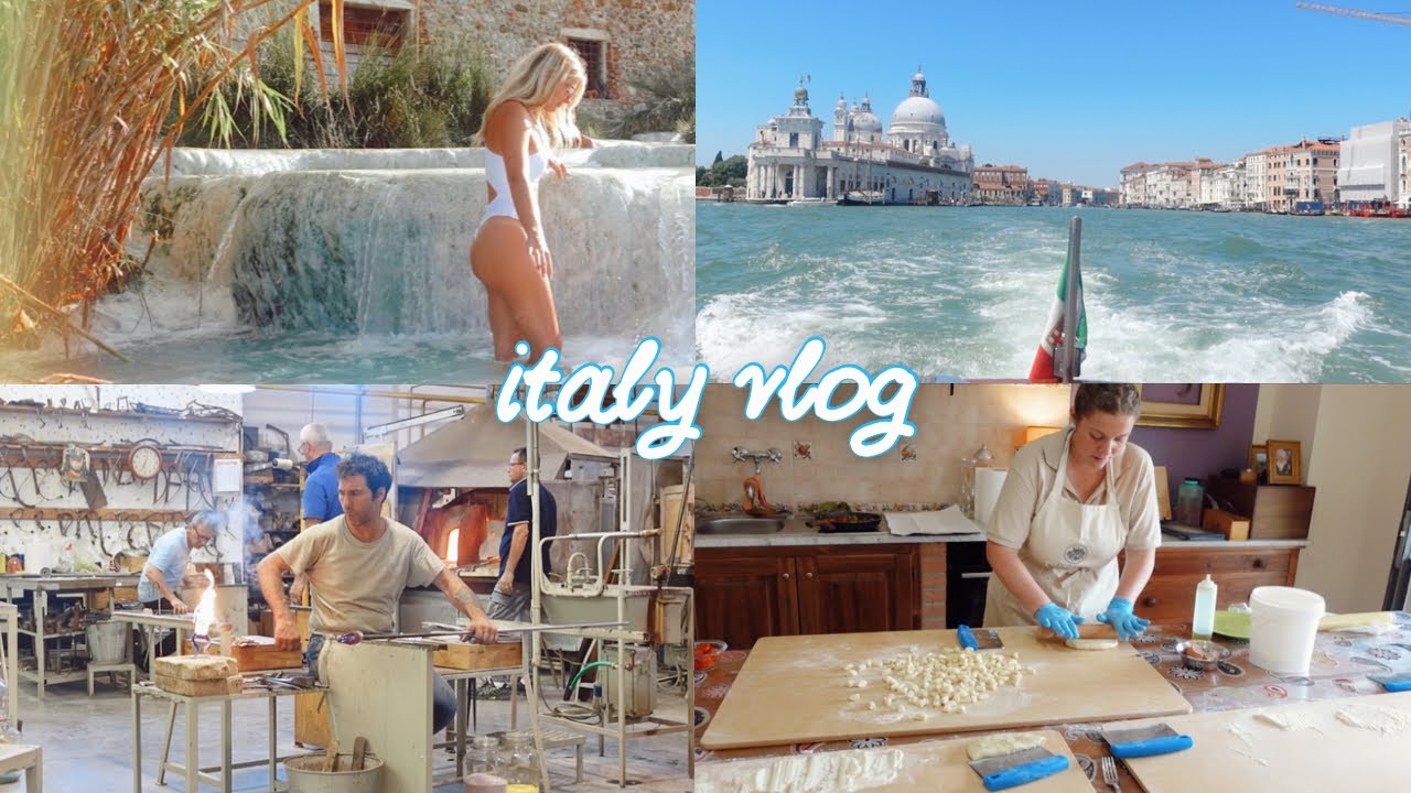 Dreamy Italy Vlog🇮🇹 Pasta making in Tuscany, local hot springs, and the coolest Venice hotel !