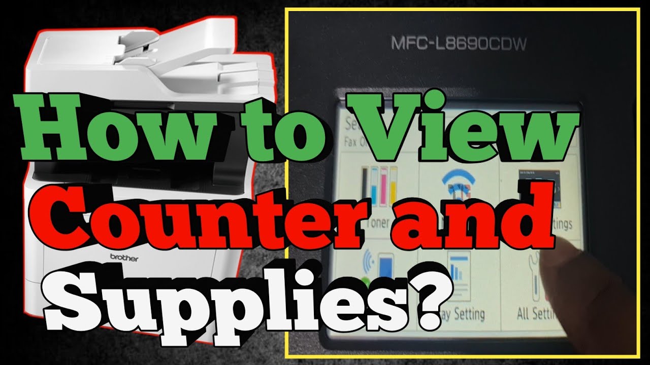 How to Check Printer Counter, Supply Status, and Network Details on Brother MFC-L8690CDW