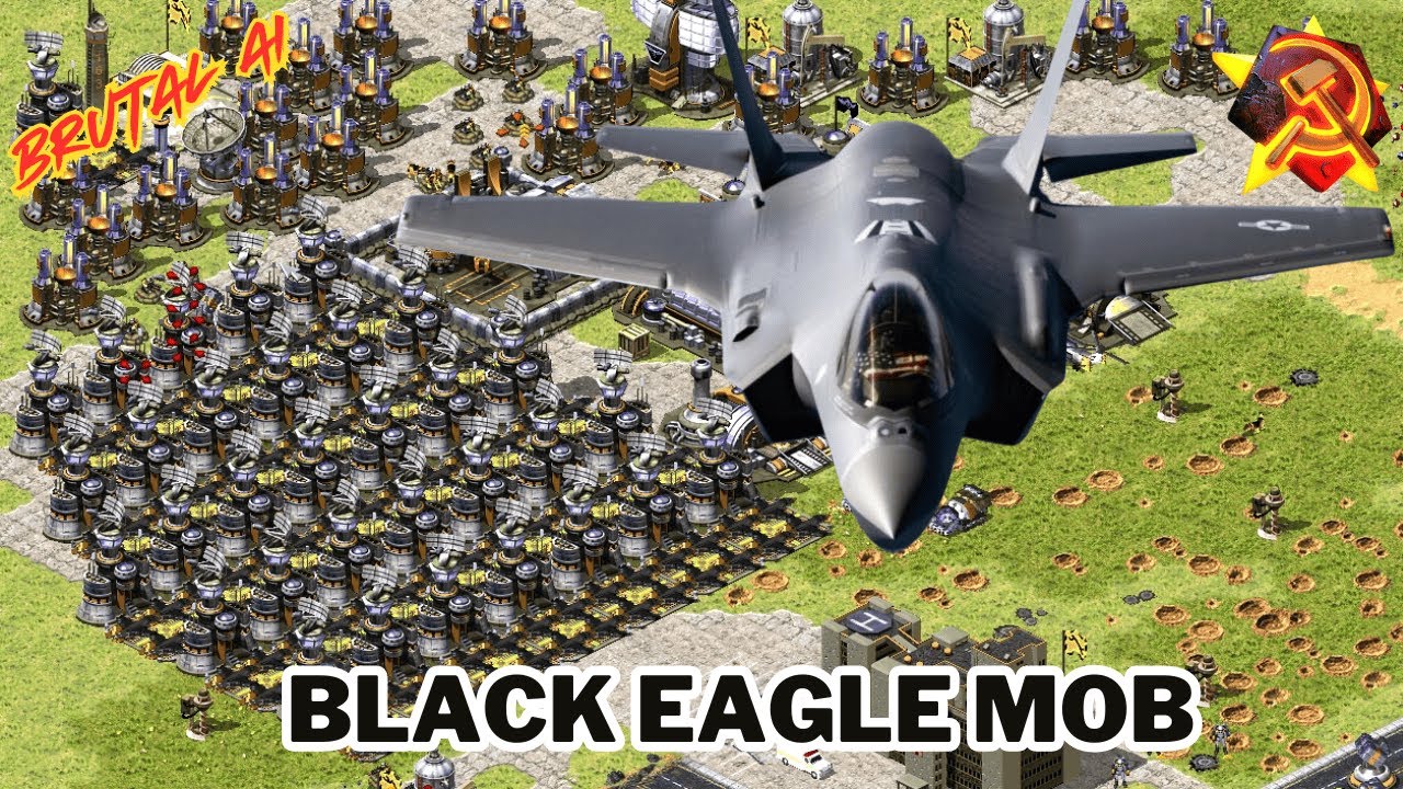 Red Alert 2 | BLACK EAGLE ATTACK | Brutal AI