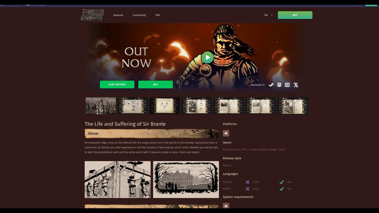 The Life and Suffering of Sir Brante Review