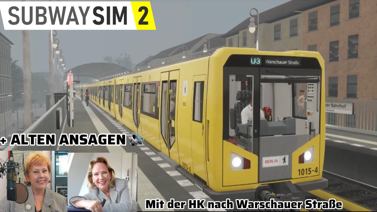 U3 nach Warschauer Straße | Subway Sim2 | Berliner U-Bahn / HK-Zug | + Alten Ansagen 🔊