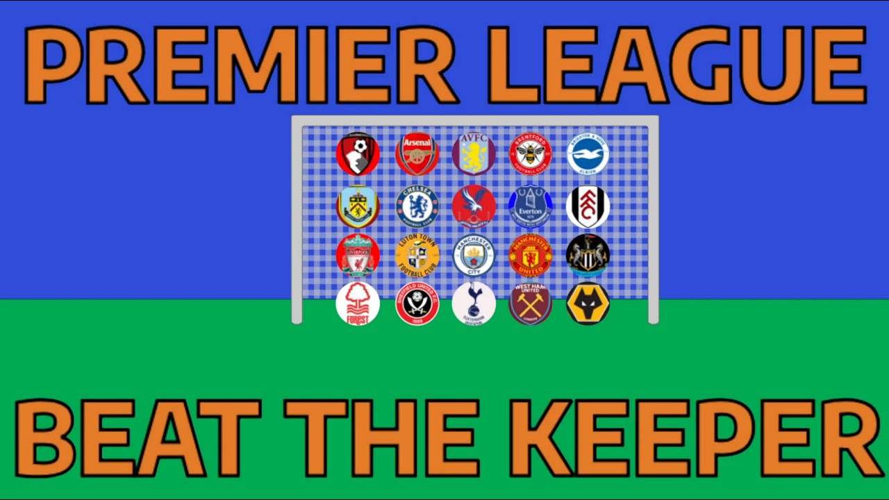Premier League 2023/24 Beat The Keeper Marble Race