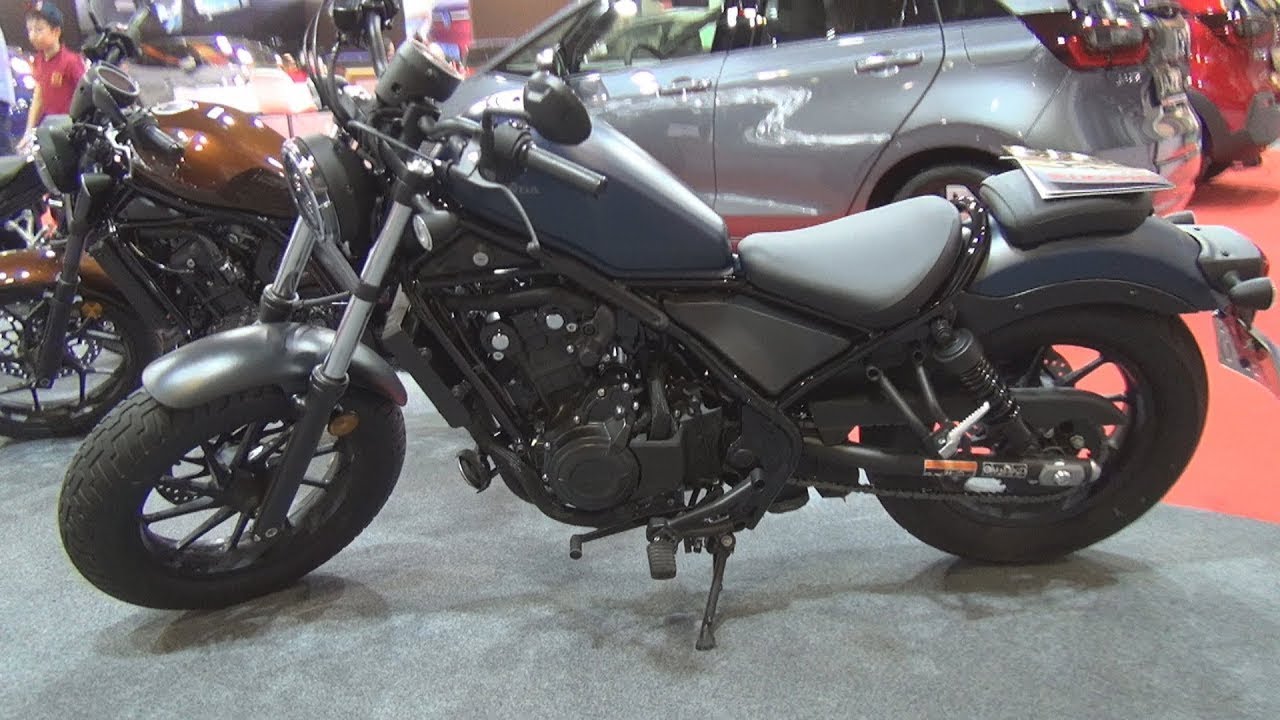 Внешний и внутренний обзор мотоцикла Honda Rebel 500 (2022).