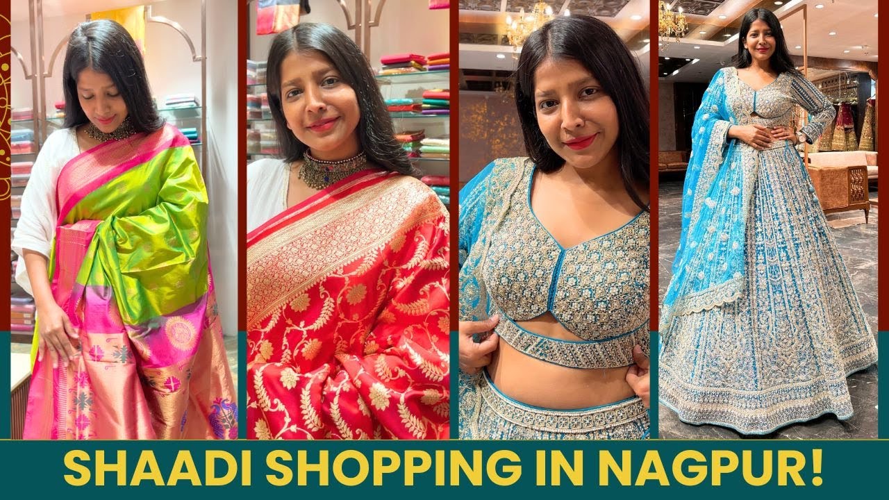One-Stop SHOP for Wedding Shopping in Nagpur! Saree Lover's Paradise❤️ #SareeNiketan