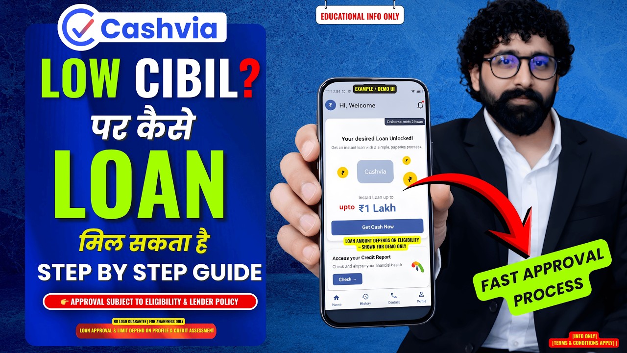 Low CIBIL Score Loan Kaise Milega? | Cashvia Loan App Review 2026 | New Loan App Today