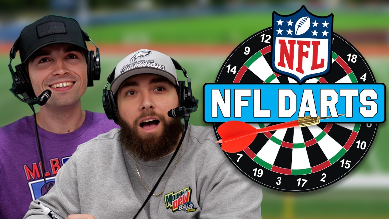 Our NEW NFL Trivia game is our LONGEST video ever! (NFL Darts)