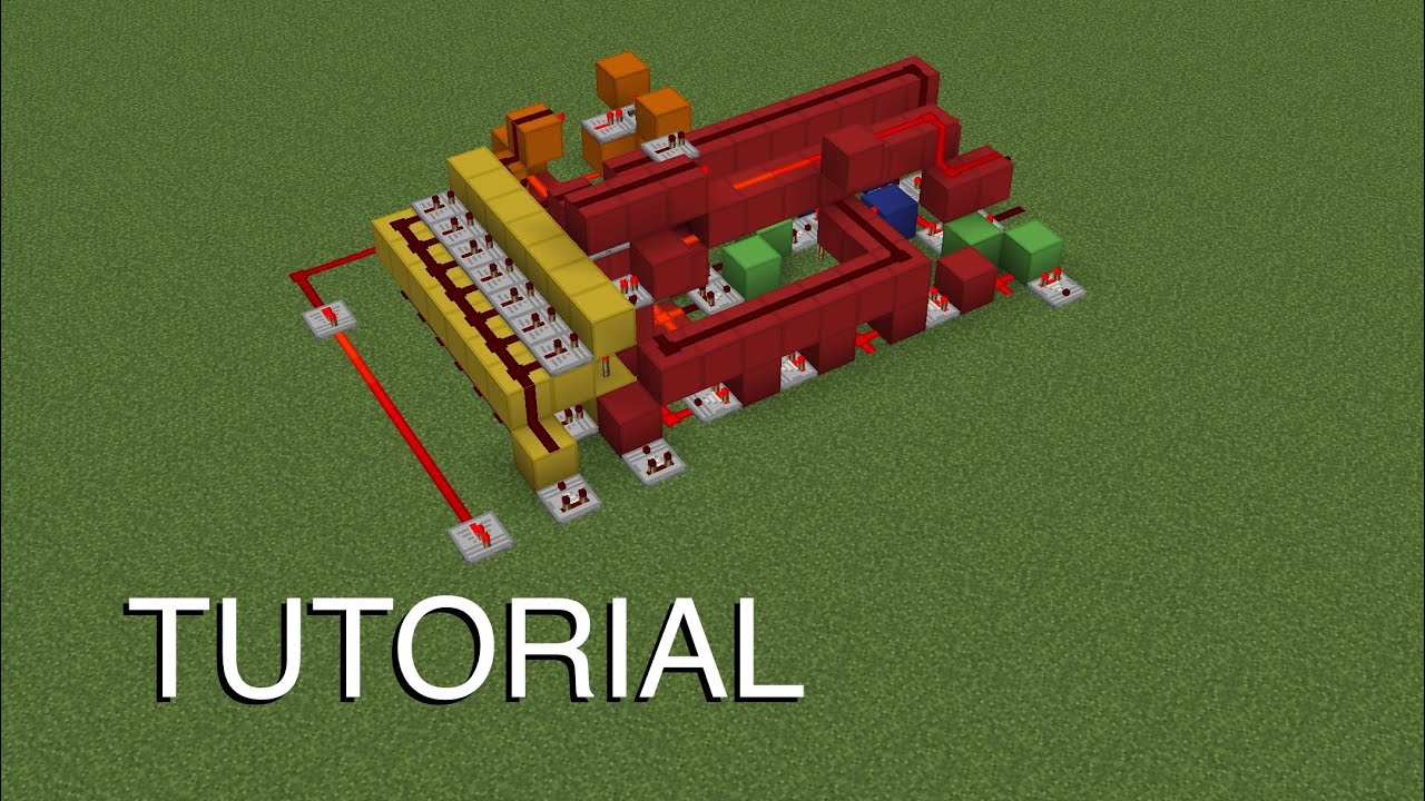 How To Build A Redstone Hex Computer In Minecraft!
