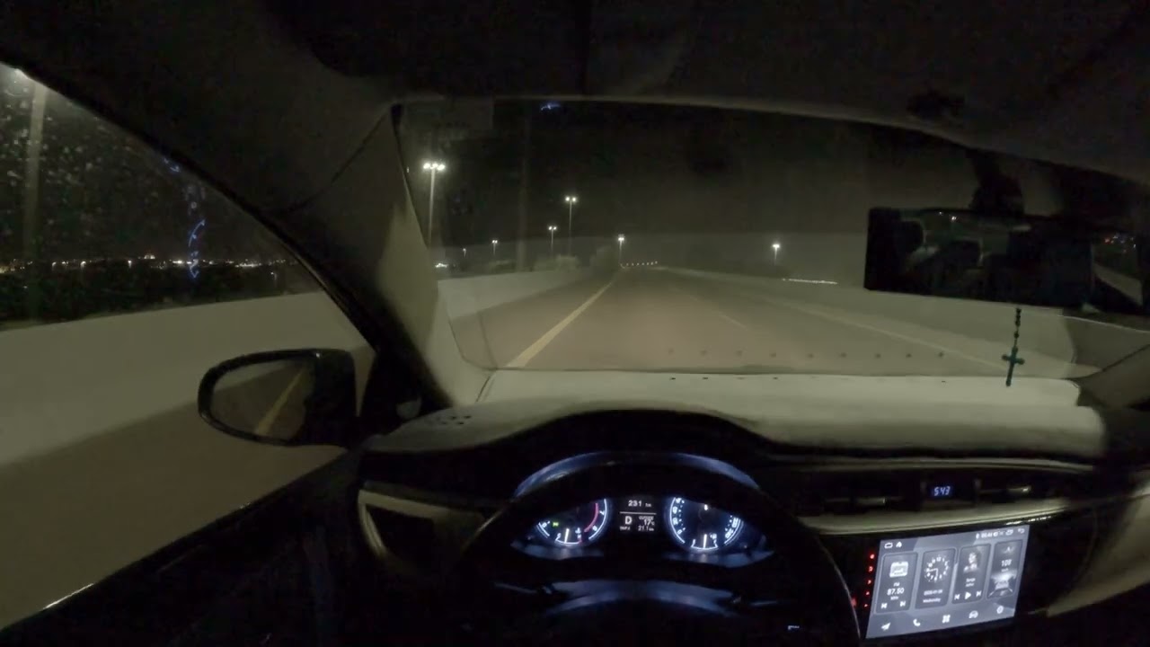 Toyota Corolla POV Night Drive (4K)