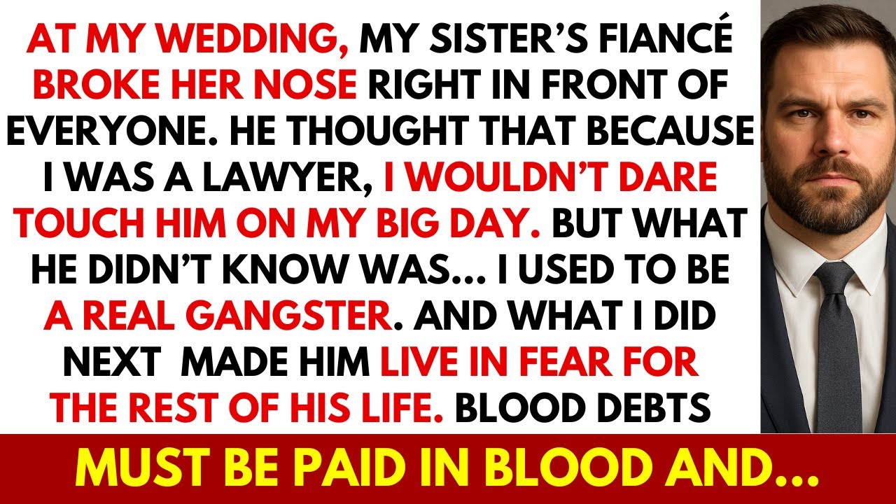 At My Wedding, My Sister’s Fiancé Broke Her Nose — He Thought I Wouldn’t Dare Touch Him. But I...