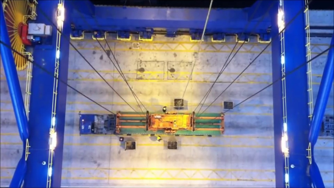 Container Crane panamax Operations ( video speed x2 )