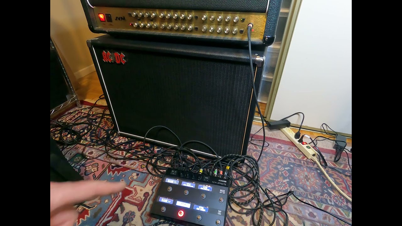 Marshall JVM410H meets Line 6 HX Effects....controlling JVM channels!