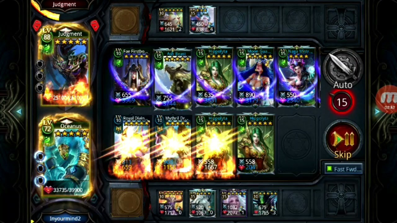 Deck Heroes - Oceanus in action Unlimited Hypolita :D