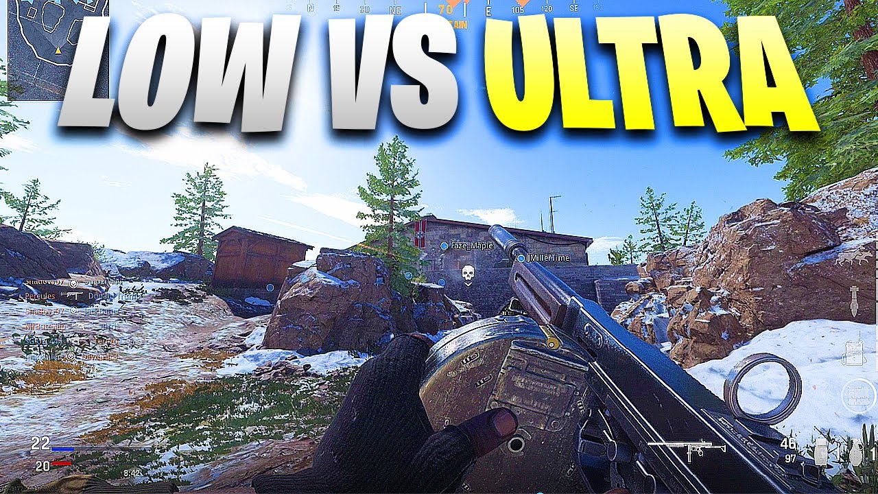 Call of Duty: Vanguard PC Multiplayer | Low vs Ultra Settings | 3080 GPU i9-9900k | 1080p