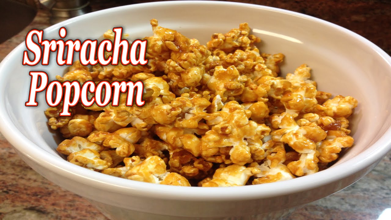 Sriracha Popcorn ~ Sweet & Spicy