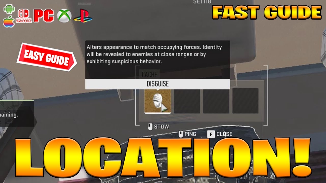 Where to find Disguise DMZ FREE Location in COD! (How to Get Disguise DMZ Location)