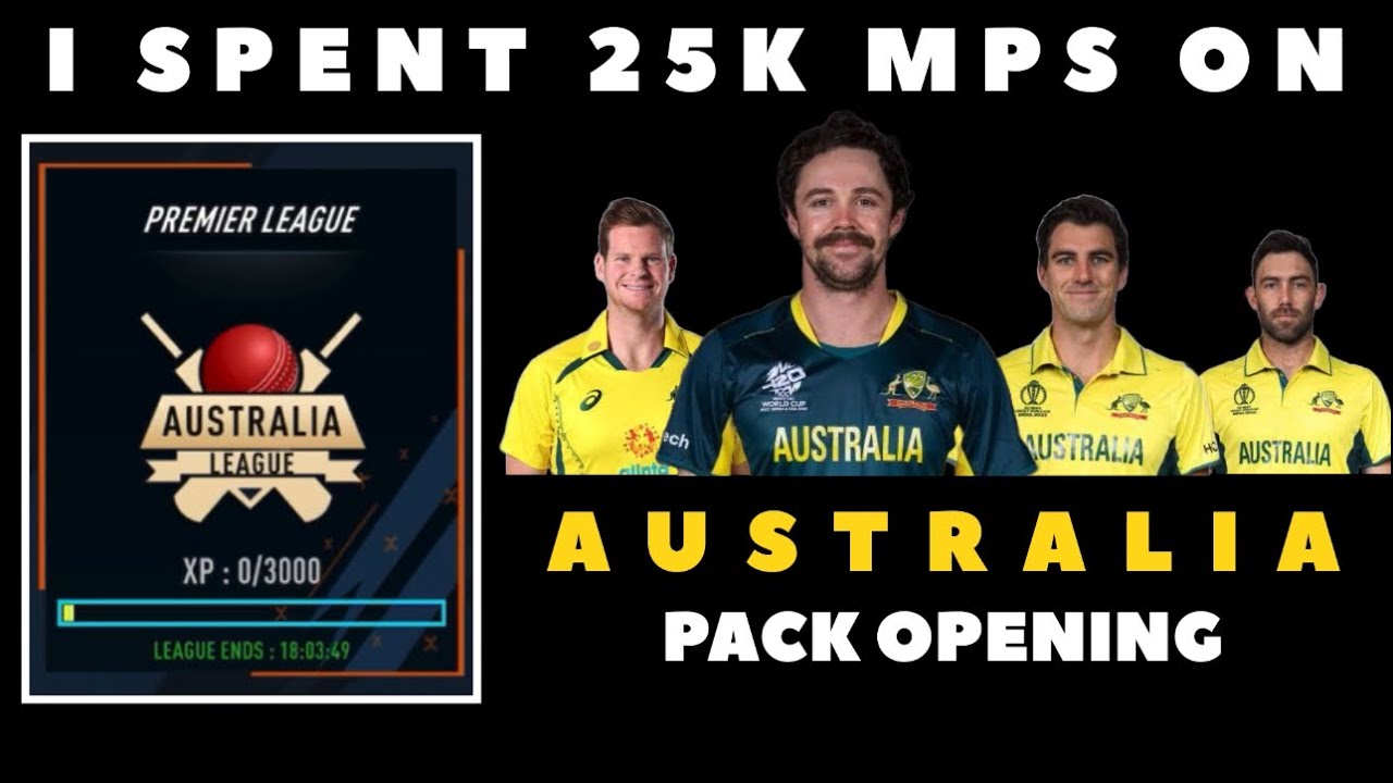 AUSTRALIA LEAGUE | SPENT 25K MPS | PACK OPENING | REAL CRICKET NEW UPDATE 🔥
