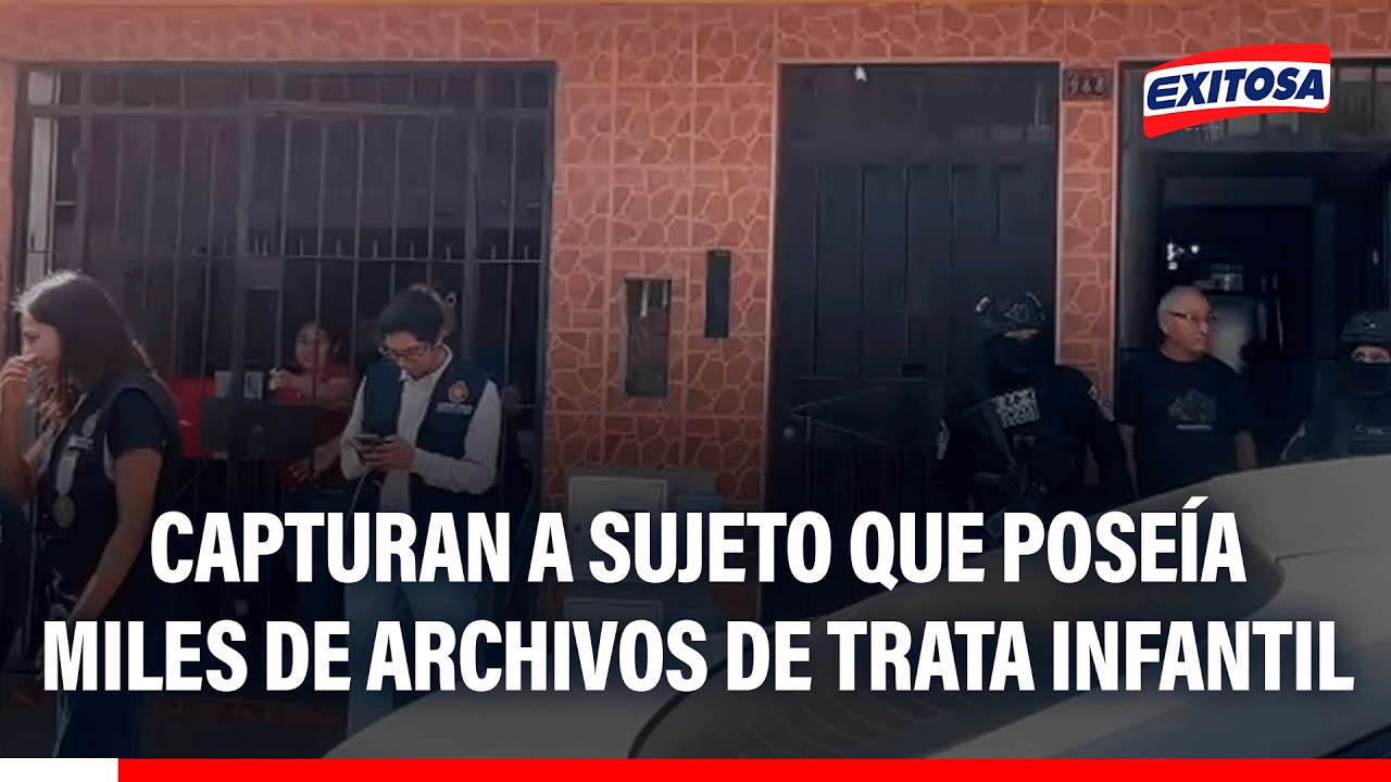 🔴🔵 Capturan a sujeto con más de 1000 archivos de trata infantil