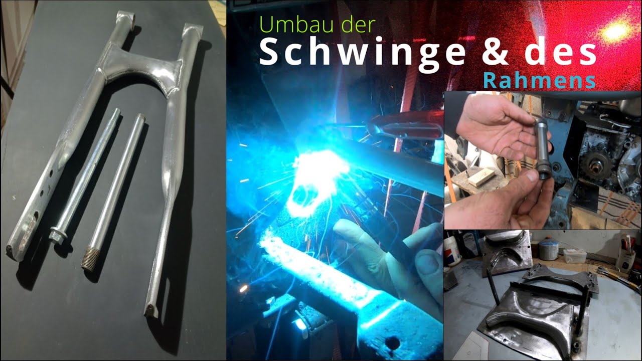 Tuning Schwalbe 120Kmh 20PS+ Build off vol.4 Eigenbau Schwinge & Rahmen Umbau