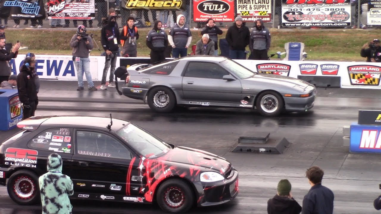 Toyota Supra MK3 vs Evo, Turbo Civic, GTR & Nitrous Mustang - Wild Street at World Cup Finals 2021