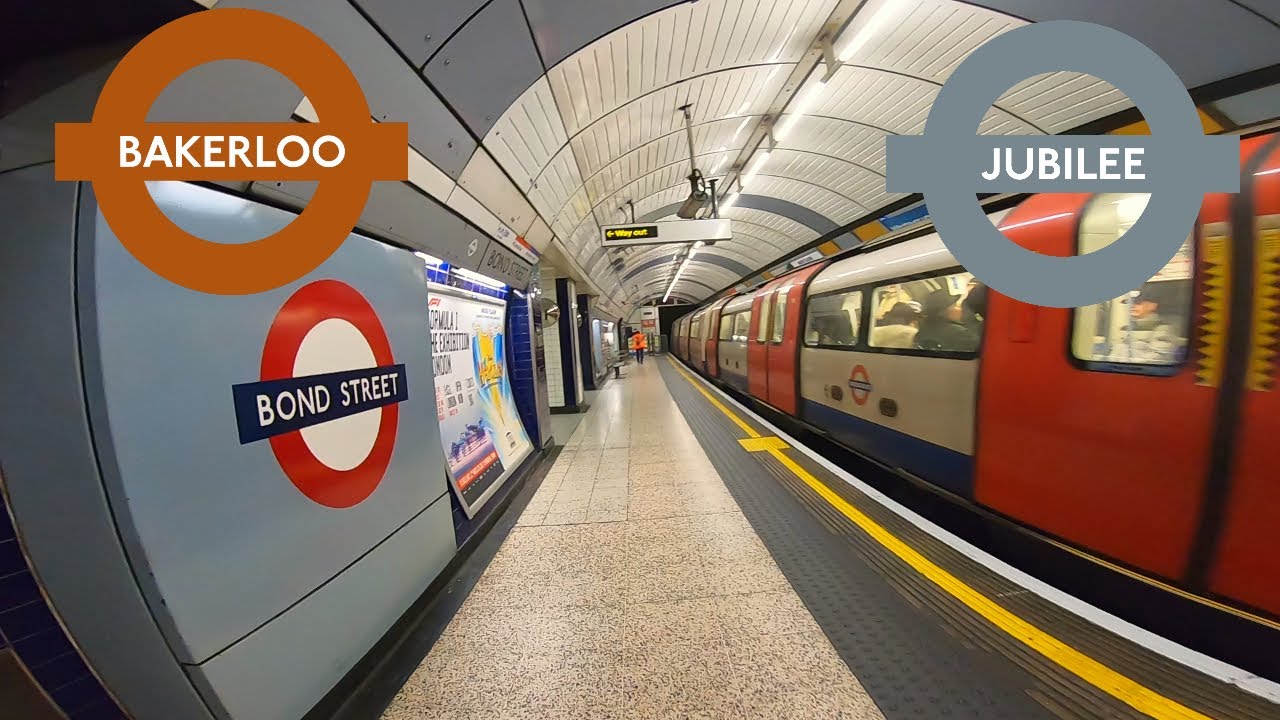 London Underground - Marylebone To Bond Street Via Baker Street (Bakerloo & Jubilee Line)