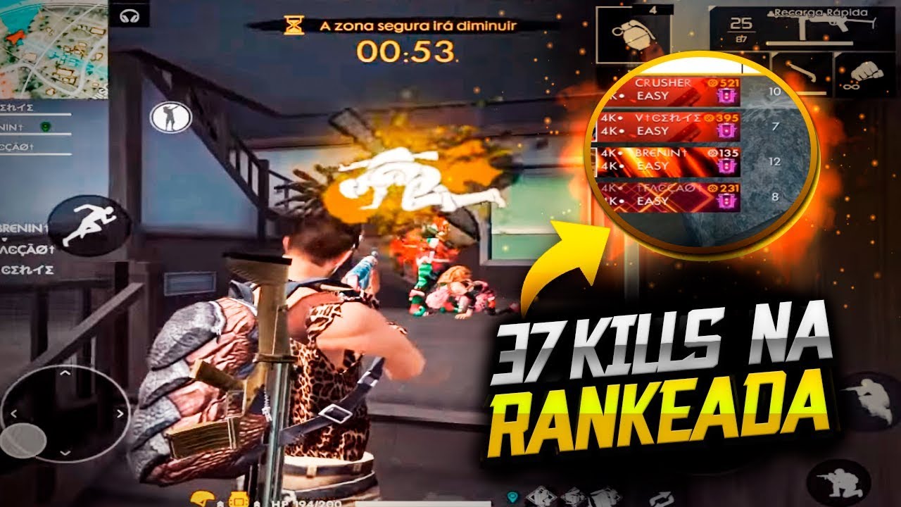 37 KILL NUMA RANKEADA FT 4KEASY - FREE FIRE